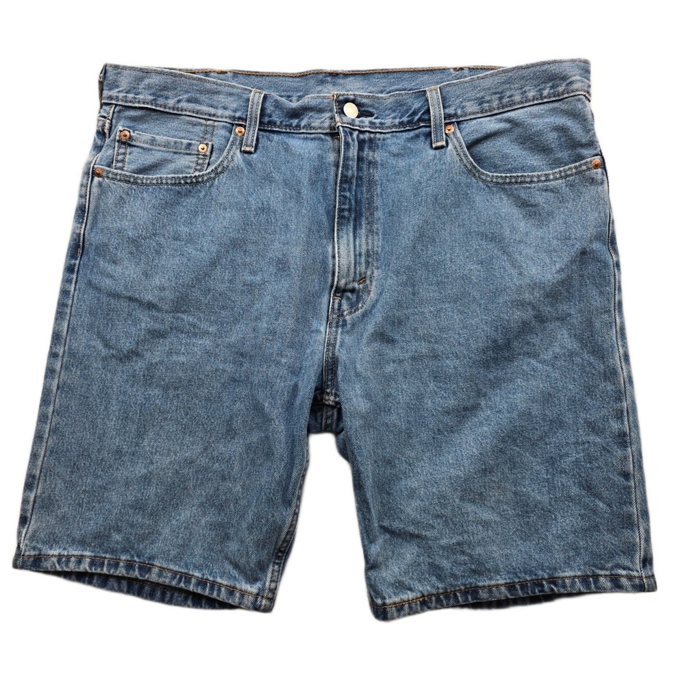 Levi's Denim Shorts Mens 40 Blue 100% Cotton Casual 405 Standard Fit Jean 9"